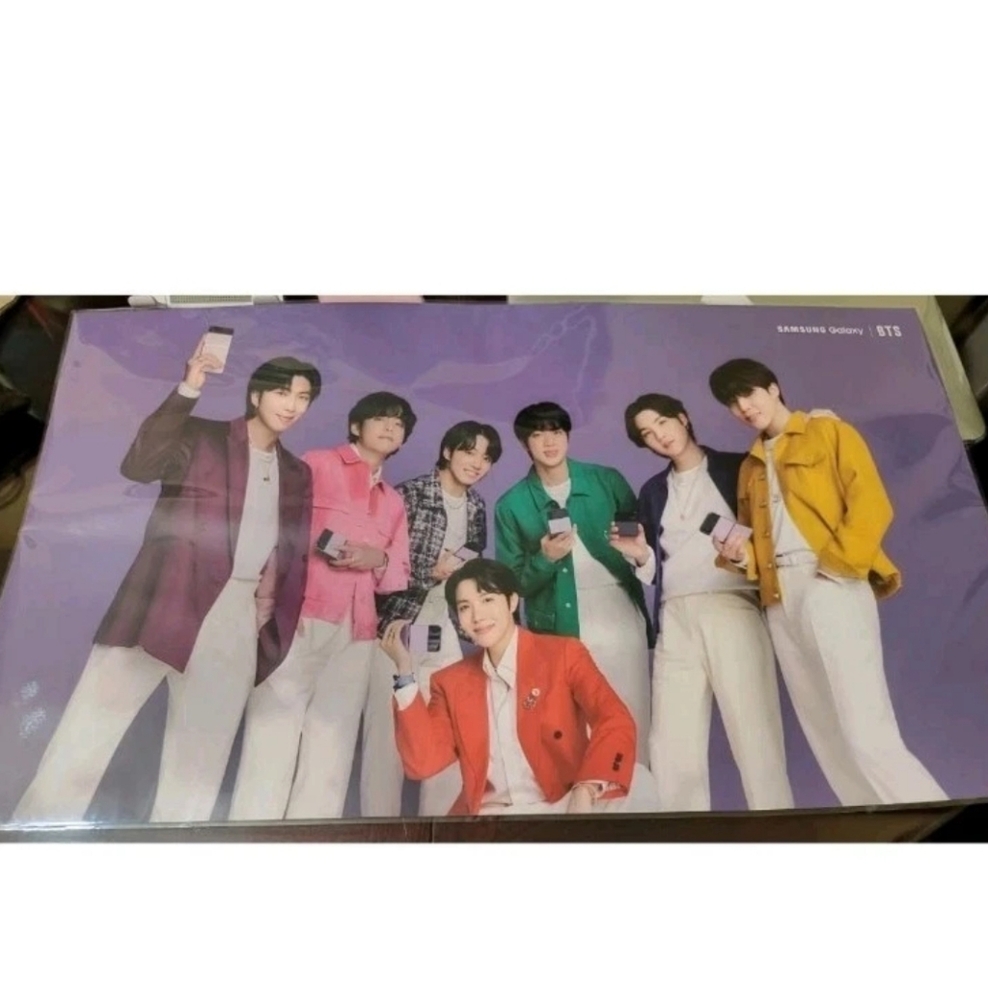 Official BTS Bangtan OT7 Samsung Unpacked Poster Pop Up Poster NYC